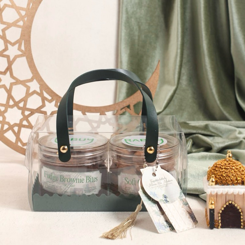 

(Mubarrak Kareem) Soft Cookies Bites & Fudge Brownie Bites - Hampers Idul Fitri Natal Imlek Birthdayfk