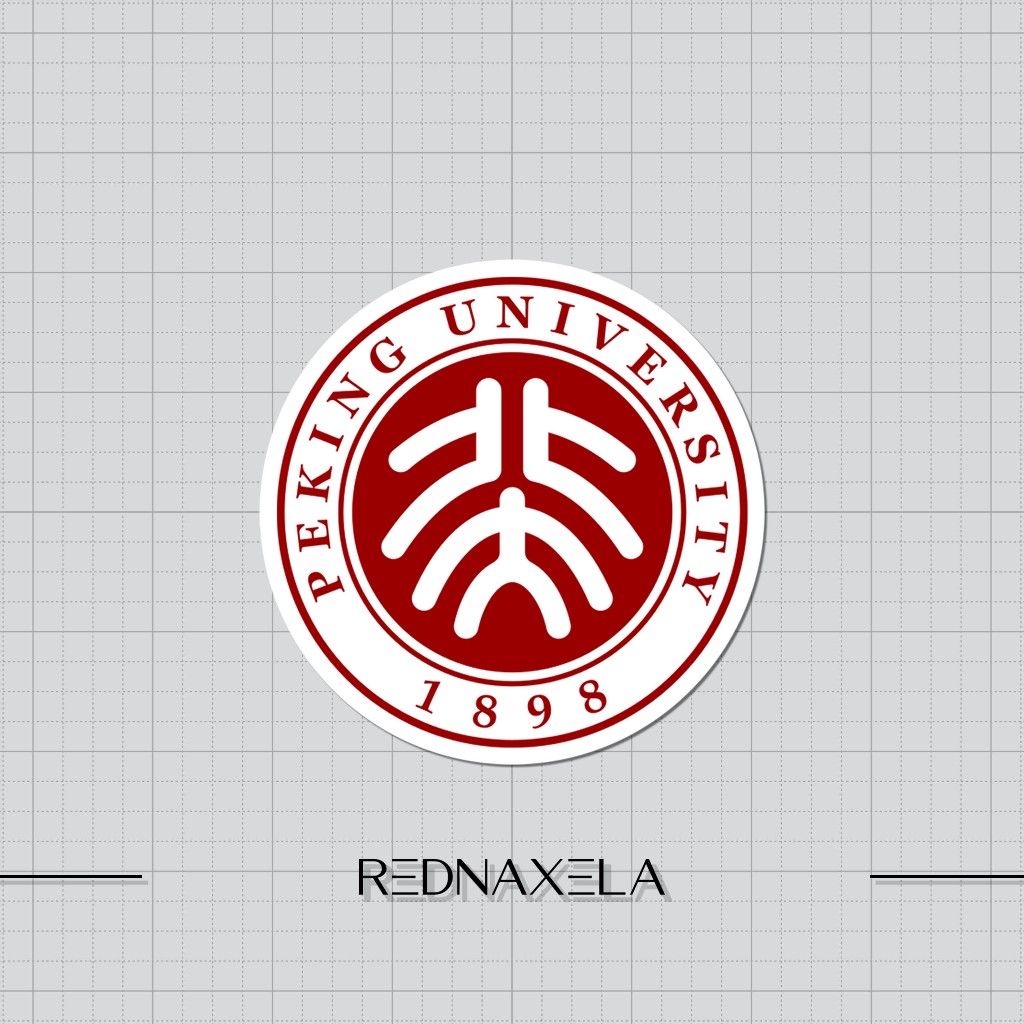 

Stiker Vinyl Peking University Logo Stiker Laptop High Quality Waterproof Sticker