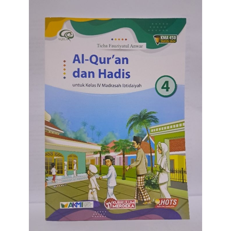 Buku Alquran hadis MI 4 km R1 2025 (Tiga serangkai)