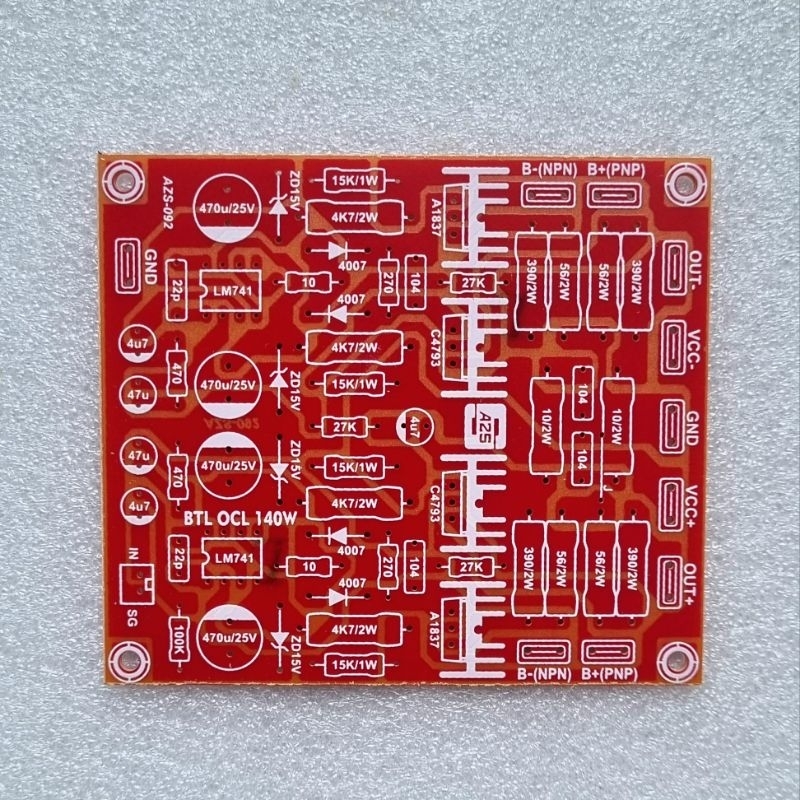 PCB Driver 140W BTL OCL Power Amplifier 140W BTL