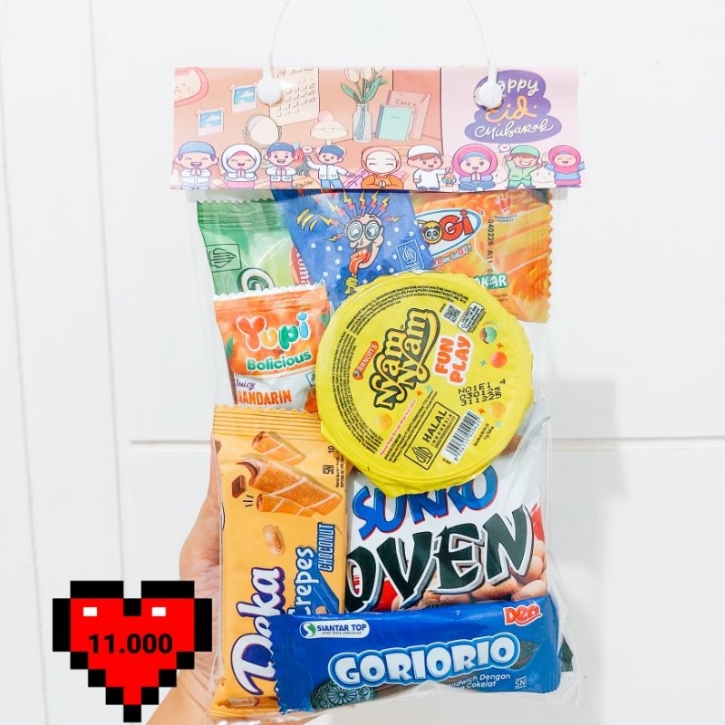 

Hampers idul fitri | THR untuk anak | tas snack lebaran murah | angpau
