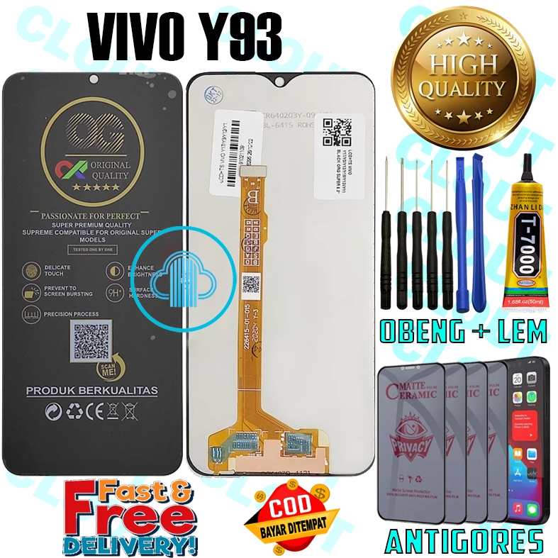 LCD TOUCHSCREEN VIVO Y93 LAYARSENTUH ORIGINAL ORI ALL MEREK FULLSET