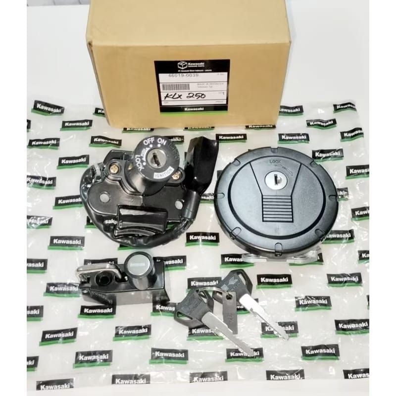 READY  KUNCI KONTAK TUTUP TANK TANGKI JOK SET KOMPLIT KLX250 KLX 250 KAWASAKI