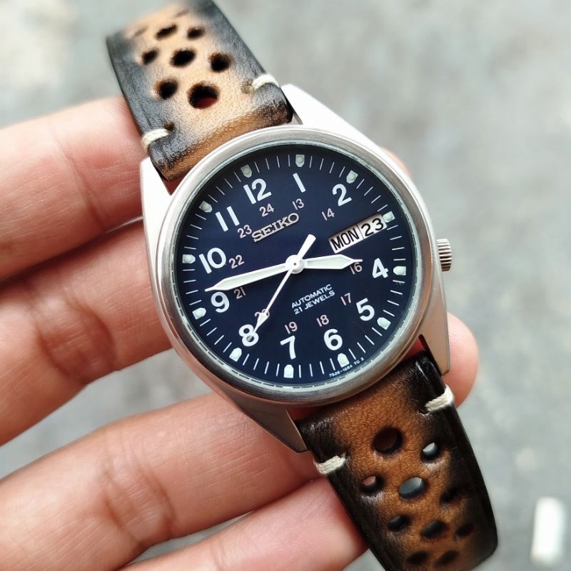 Seiko SNX429K1 Automatic 7S26-00D0 Vintage Military Dial