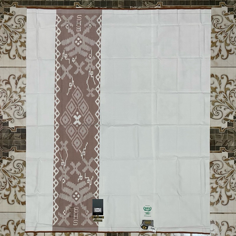 SARUNG BHS EXCELLENT TKB HPL PPL HITAM DAN PUTIH POLOS GOLD DAN SILVER (TANDA TANGAN & NON)