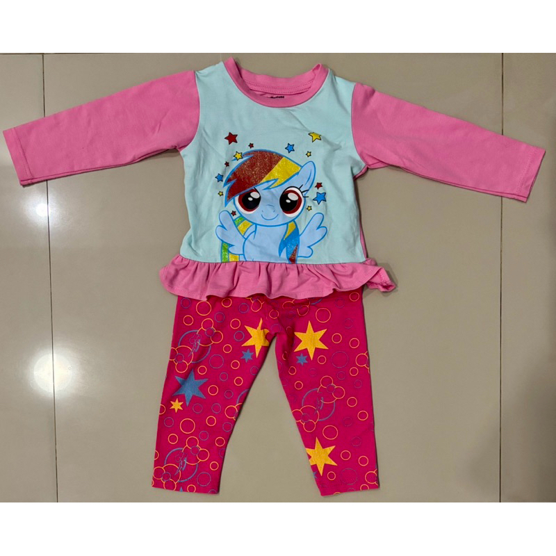 PRELOVED BAJU TIDUR ANAK BAYI PEREMPUAN 12M / JUNIOR WARDROBE PAJAMAS / KIDS PAJAMA / PIYAMA BABY GI