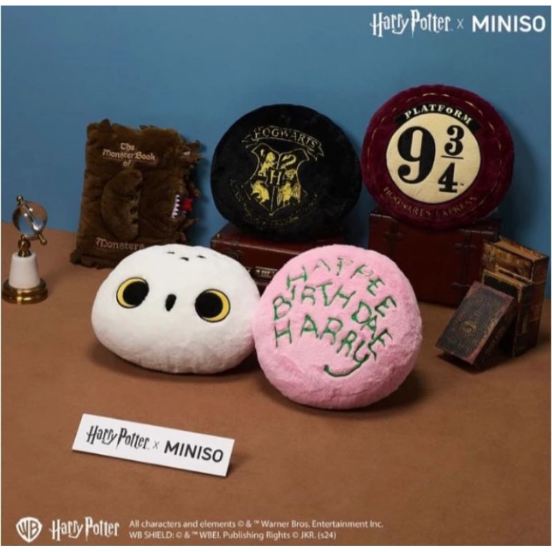 Bantal Bulat Empuk Nyaman Dipeluk - Miniso Harry Potter 16in. Round Pillow