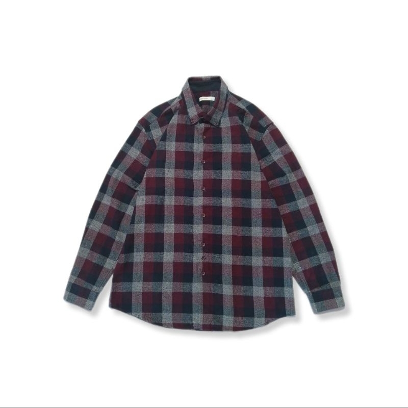 Kemeja Flannel Tebal Second XL (73x56)