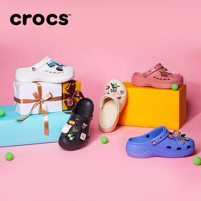 SANDAL CROCS BAE CLOG sandal wanita crocs tinggi 5cm
