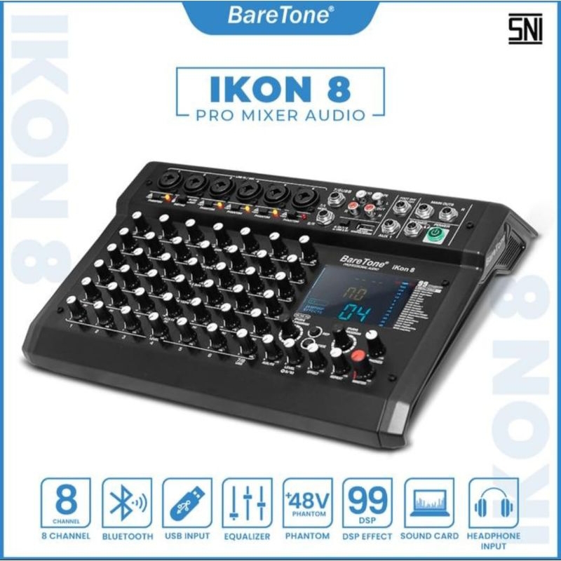 MIXER AUDIO BARETONE IKON 8