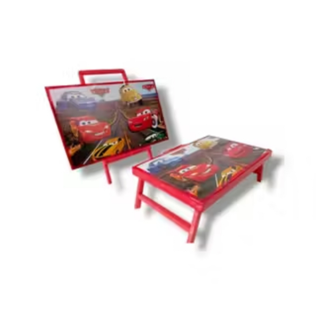 1 set alat belajar anak multifungsi meja belajar set papan tulis meja tulis tk paud karakter animasi