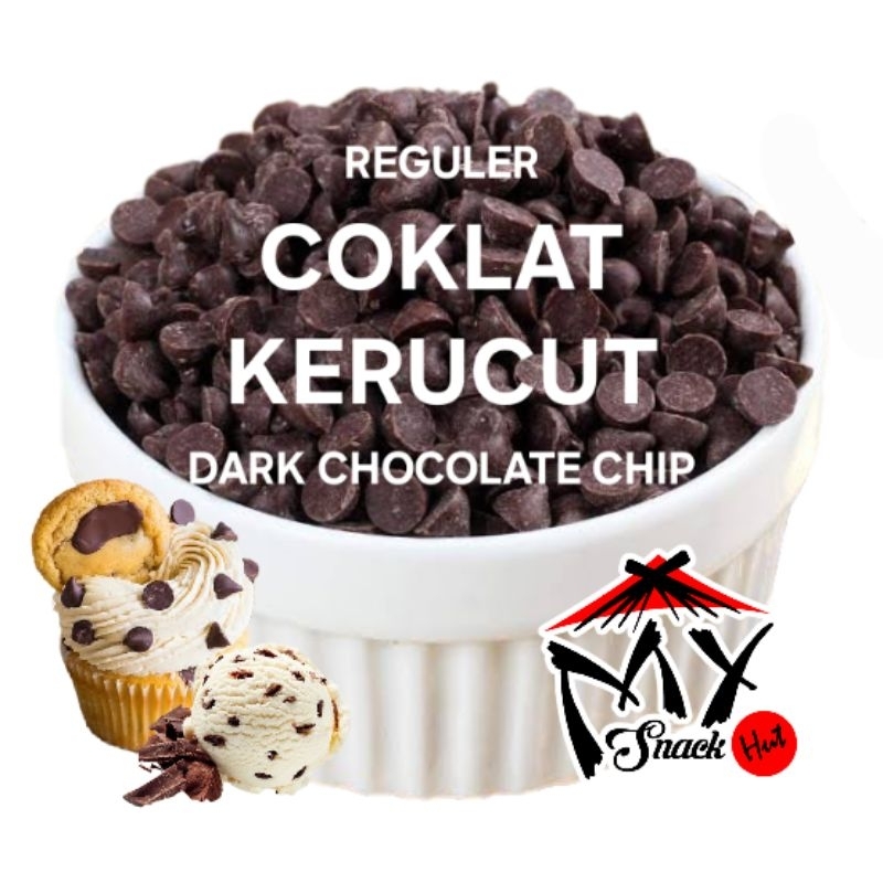 

COKLAT KERUCUT DARK 250GR CHOCOLATE CHOCO CHIP CHIPS COKELAT PAKU CONE SEGITIGA LANCIP TOPPING HALAL