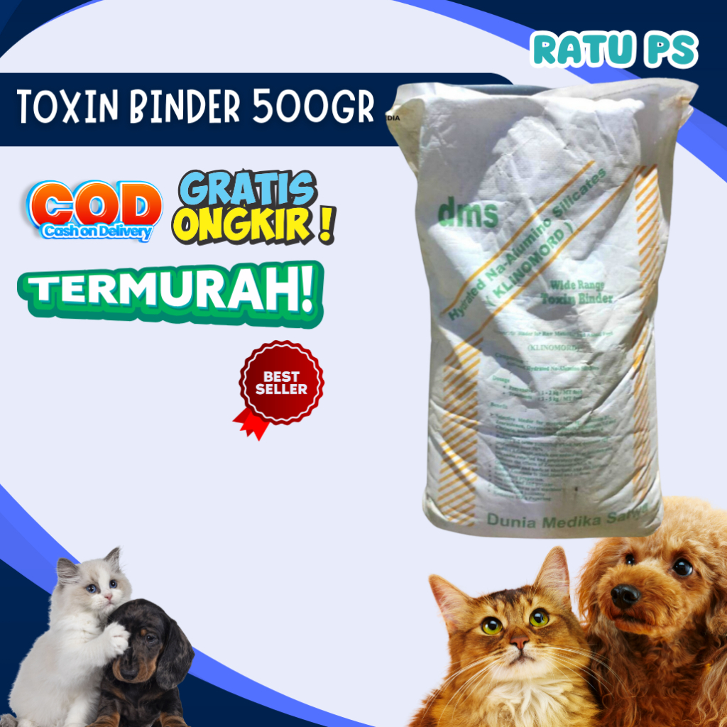 Toxin Binder 500 gram - Toxin Binder Pakan Ternak - Pakan Ternak Anti Jamur - Toxin Binder Murah