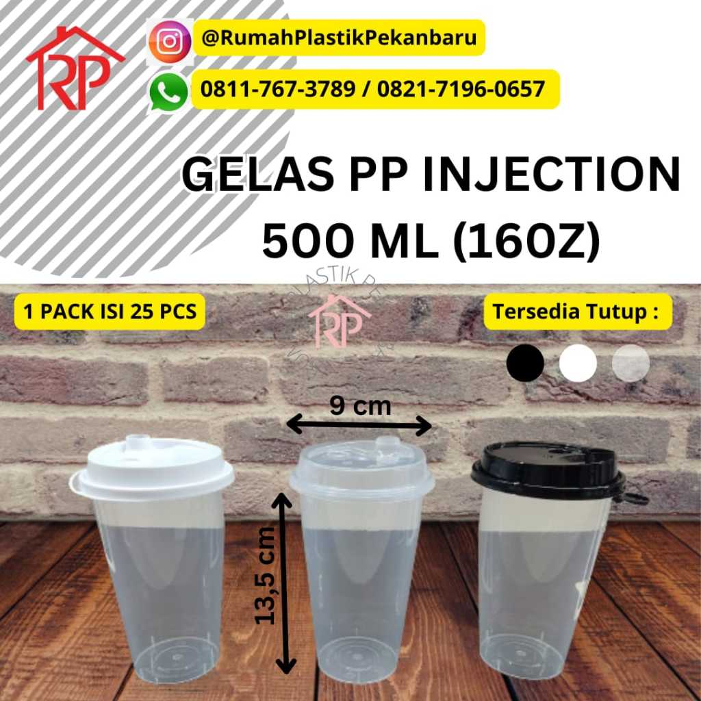 

Ukf5Pc6F4H (Kuliner.Kita) ( Isi 25 Pcs+Tutup ) Thinwall Cup Pp Injection 16Oz 500Ml - Cup Pp