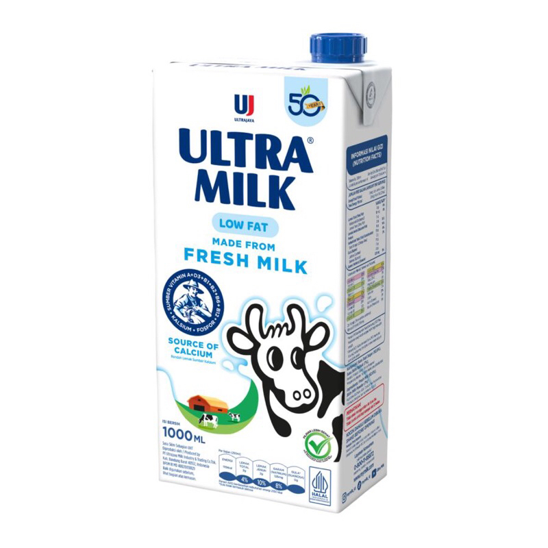 

Susu Ultra Milk low Fat 1 L 1 pcs