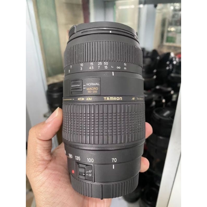 Lensa Tamron Tele 70 300 Canon second good condition