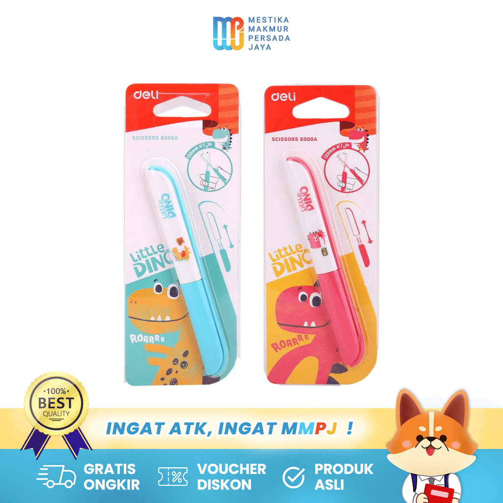 

Deli Gunting Anak Kecil Little Dino - Biru/Merah 6000A