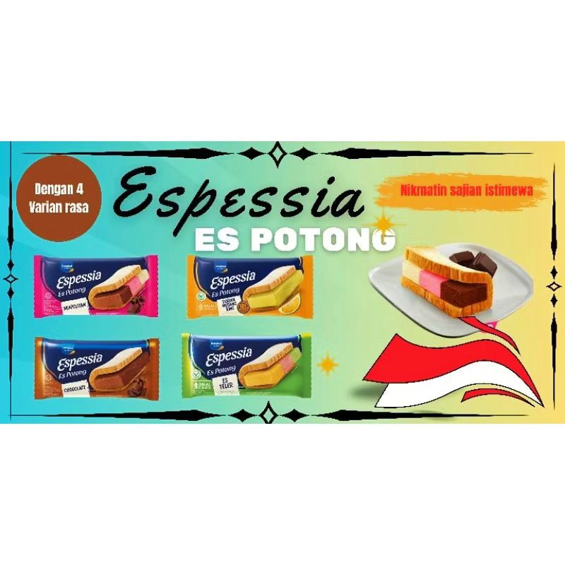 

paket es krim Espessia es potong isi 20 pcs hanya instan