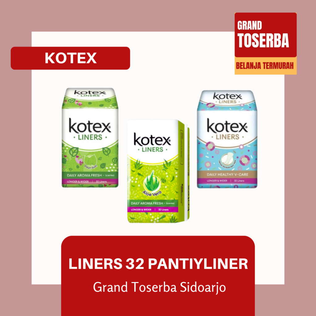 KOTEX LINERS PANTYLINER / PANTYLINER EKSTRAK DAUN SIRIH
