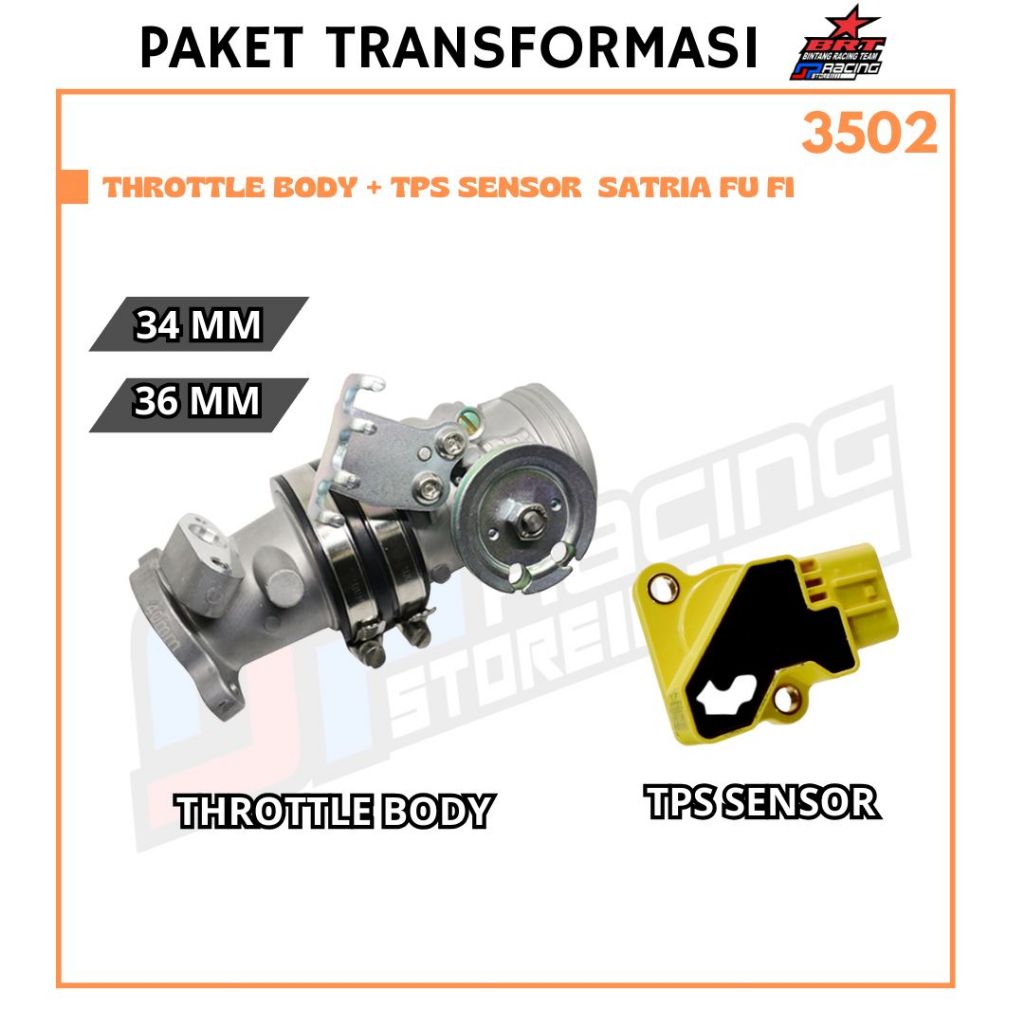 Paket Throttle Body - Sensor TPS Satria FU FI - BRT Promo 3502