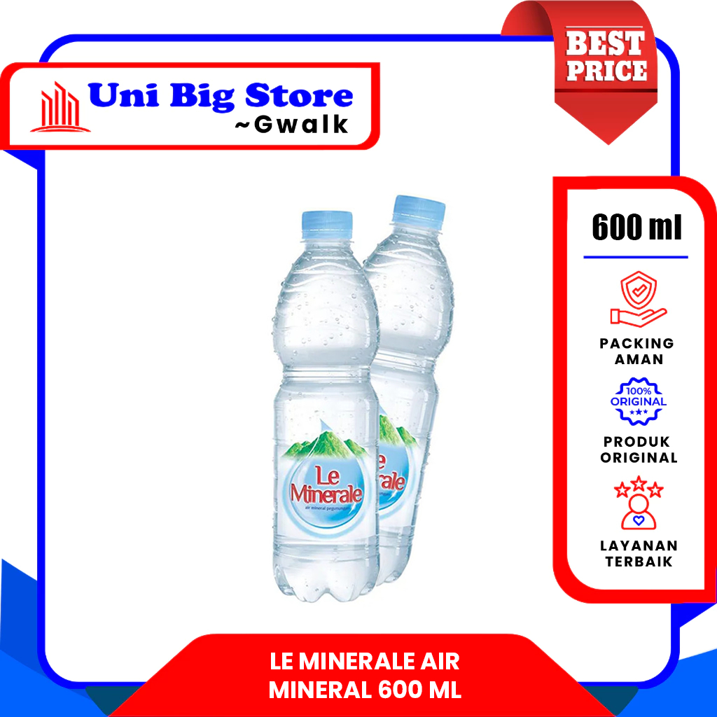 

LE MINERALE AIR MINERAL BOTOL - 600 ml