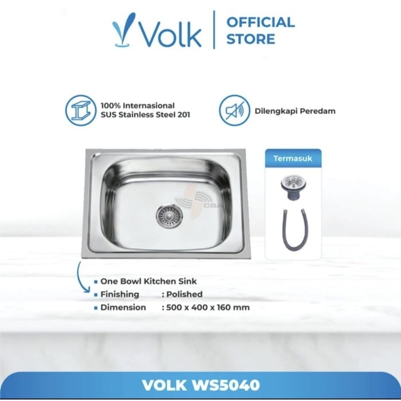 BAK CUCI PIRING KITCHEN SINK VOLK