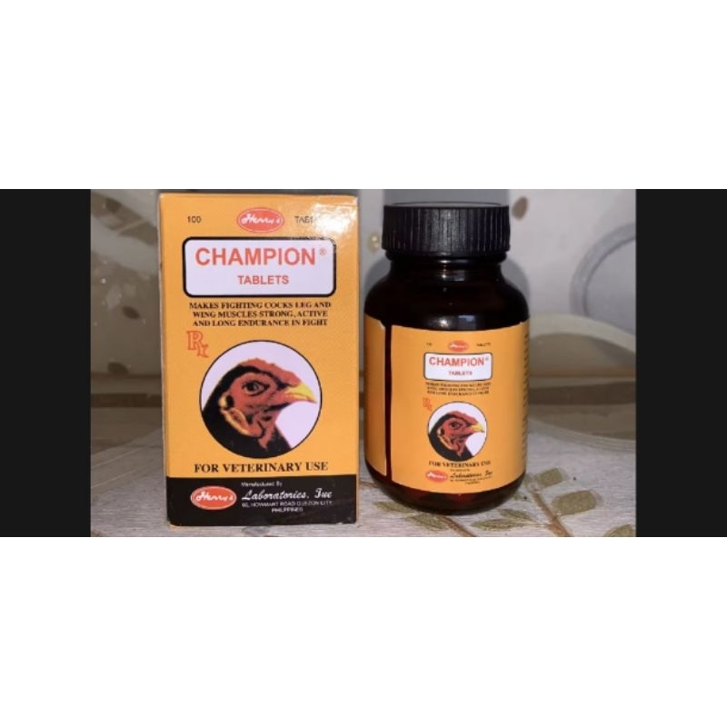 Champion ayam vitamin obat untuk hewan ayam anjing kucing stamina agresif daya tahan