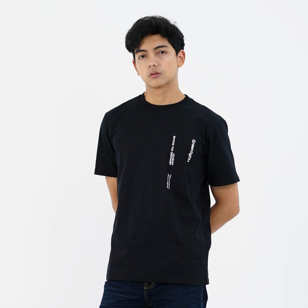 Greenlight Kaos Pria Lengan Pendek Regular Fit Katun Quemus OL-CG400225