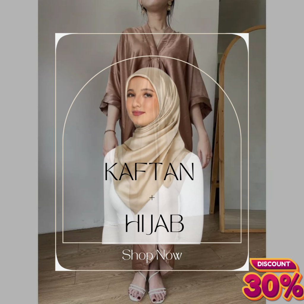 HEMAT MURAH BUNDLING HIJAB DAN KAFTAN TERLARIS KAFTAN GAMIS POLOS BAHAN SATIN VELVET  Kaftan Satin P