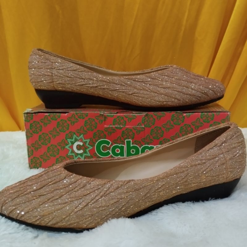 reject alas sepatu slip on wanita dewasa size 37-40  motif garis blink biru krem reject pabrik