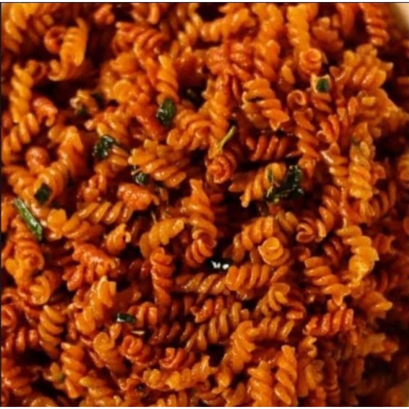 

Makaroni spiral pedas jeruk