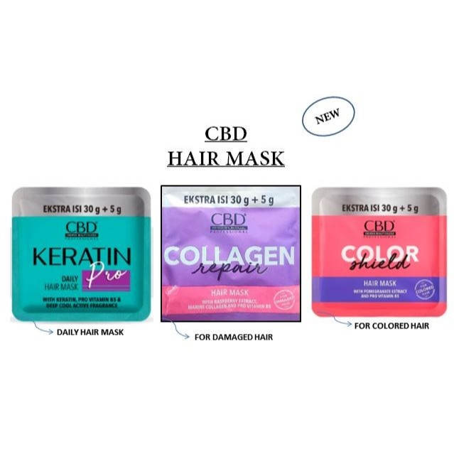 BEUATY YA - CBD HAIR MASK SACHET - MASKER RAMBUT CBD ORIGINAL