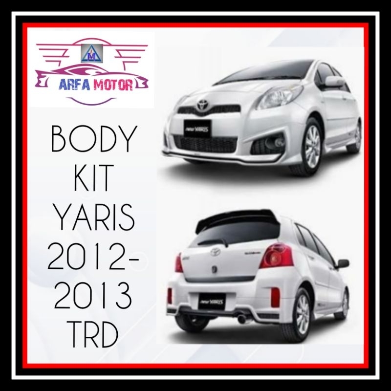 Bodykit Yaris New 2012 2013 Model TRD Body Kit Yaris New 2012 2013 Model TRD Plastik