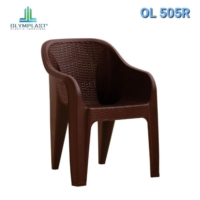 KURSI TERAS / KURSI PLASTIK / KURSI SANTAI / KURSI ROTAN OLYMPLAST OL 505 R