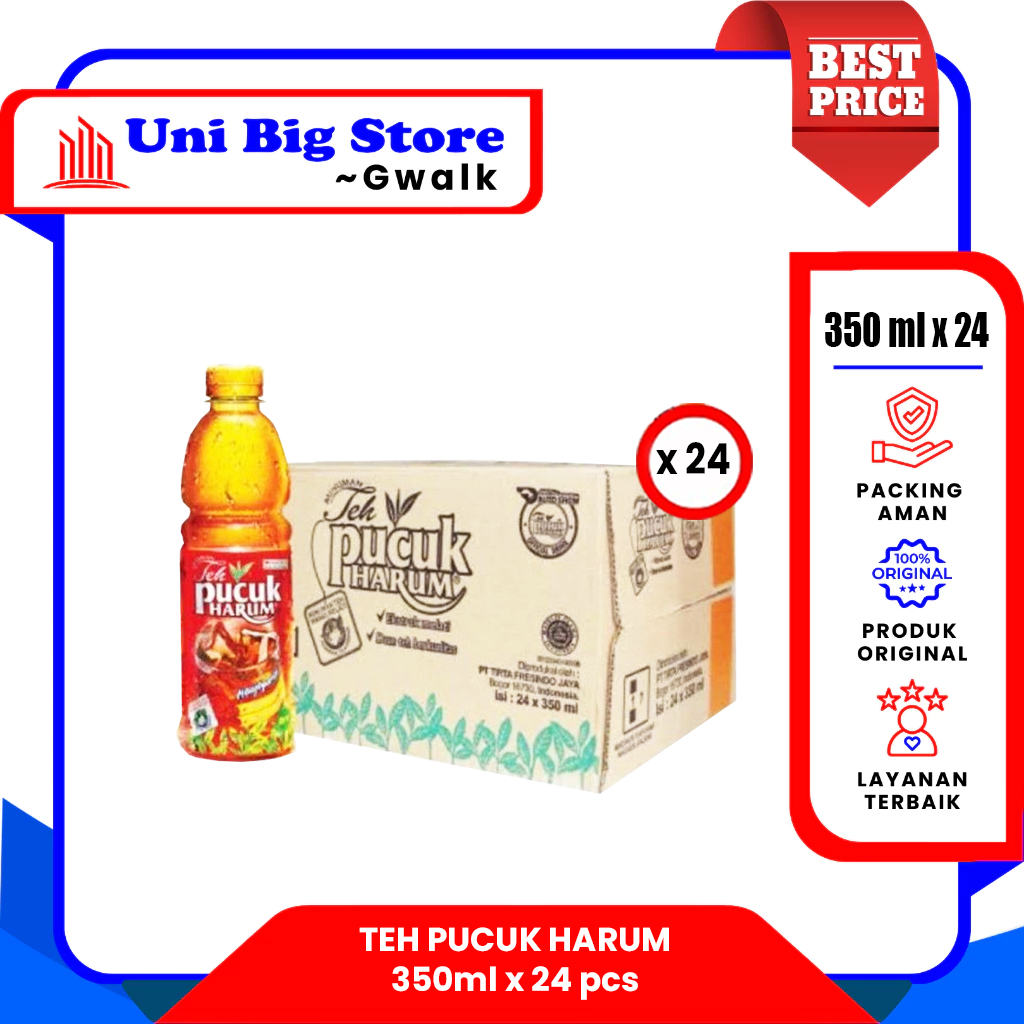 

TEH PUCUK HARUM BOTOL DUS - (350 ml x 24 pcs)