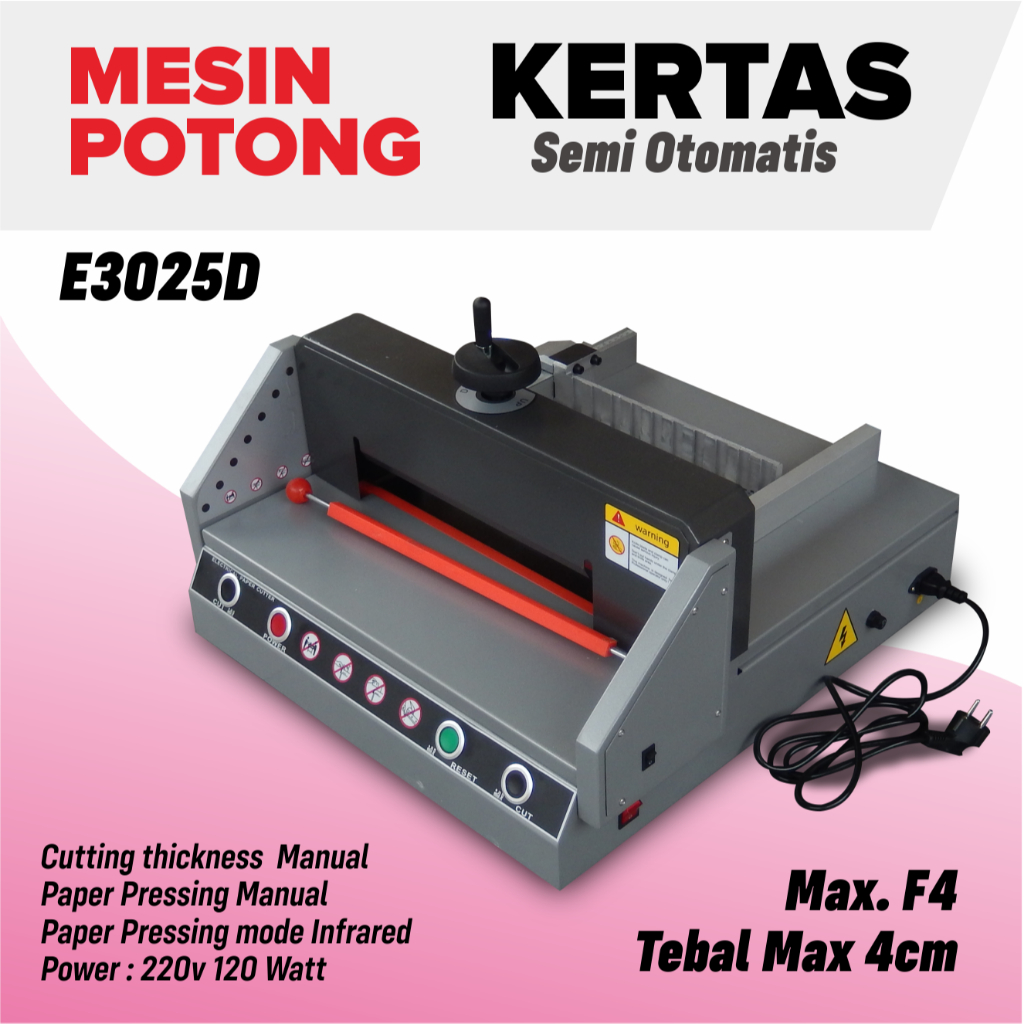 

Mesin Potong Kertas Semi Otomatis F4