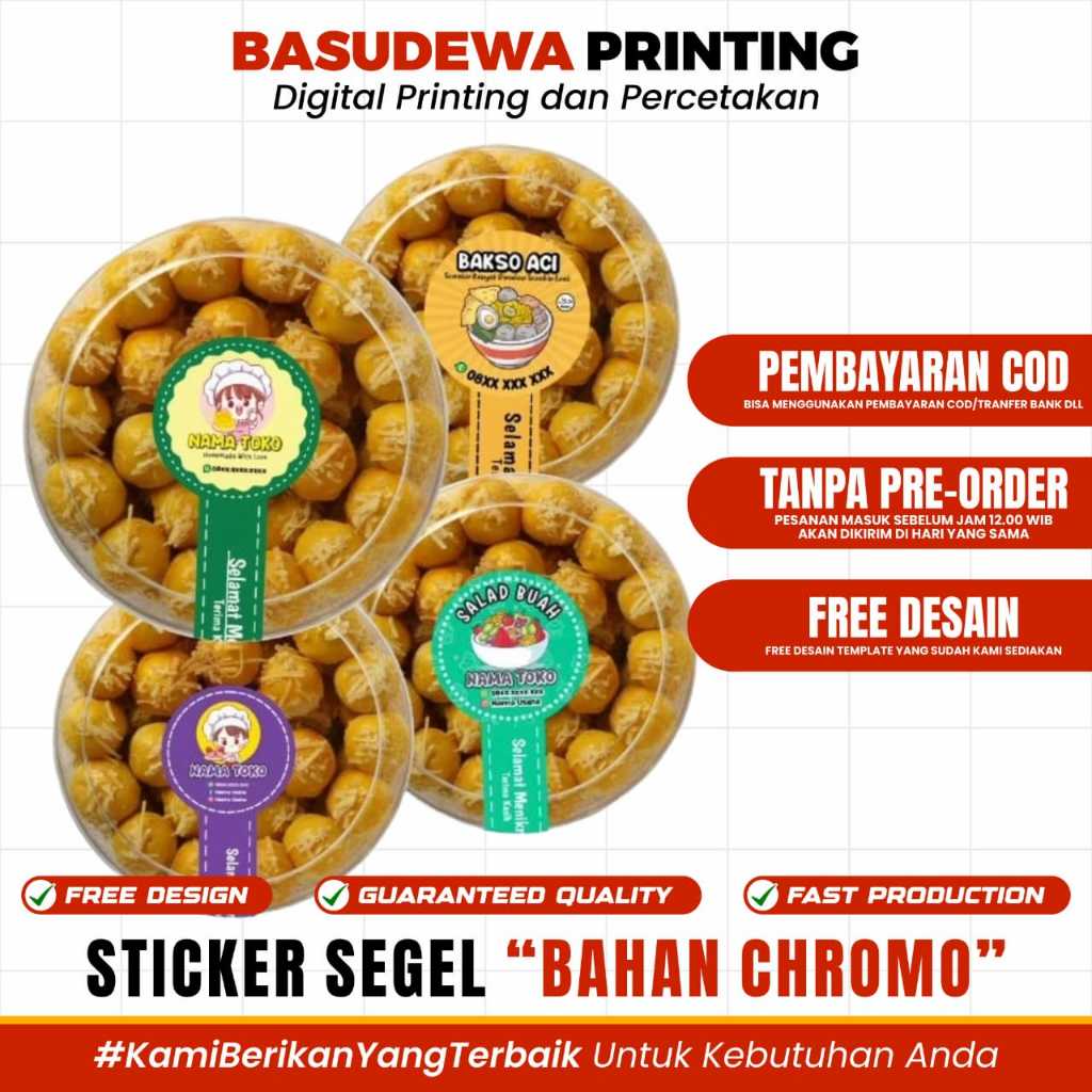 

Stiker Toples Stiker Segel Custom Stiker Kue Kering Sticker Toples Stiker Custom Murah