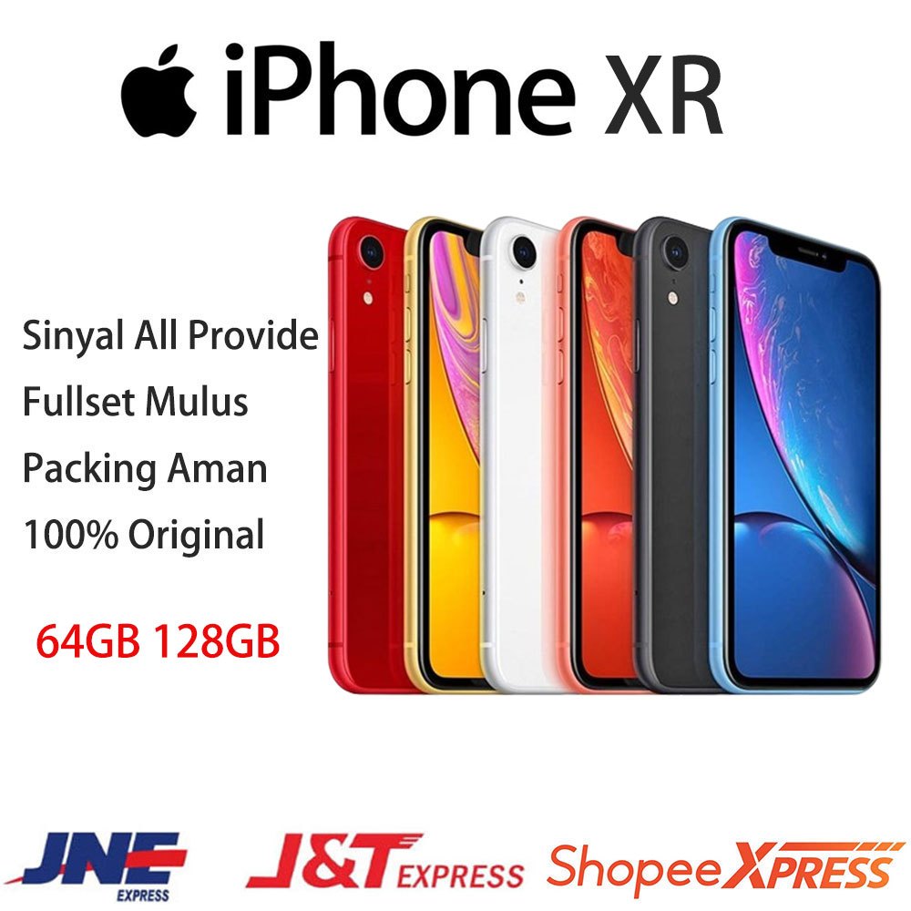 HP IPHONE XR 128GB/64GBAPPLE XR IPXR Second Fullset Bergaransi Terpercaya second ori fullset mulus