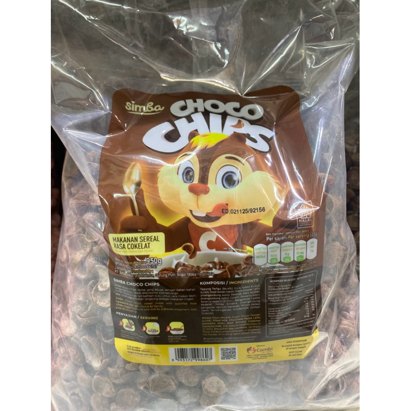 

Choco Chips / Choco Crunch / Coco Simba Bulky 950Gram