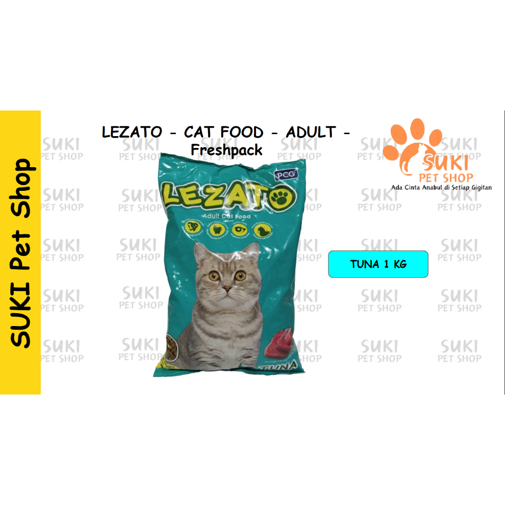 LEZATO - CAT FOOD - ADULT - Freshpack 1 Kg lezato cat food tuna