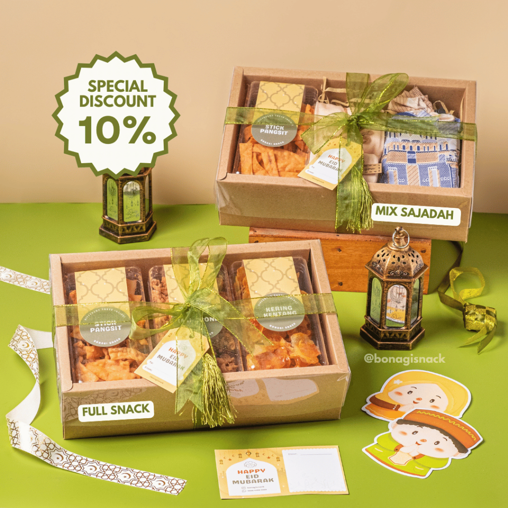 

HAMPERS SAJADAH TRAVEL | HAMPERS SNACK RAMADHAN | HAMPERS SOUVENIR LEBARAN | HADIAH LEBARAN MURAH / PARCEL IDUL FITRI / GIFT BOX HARI RAYA + FREE GIFT CARD & GIFT TAG