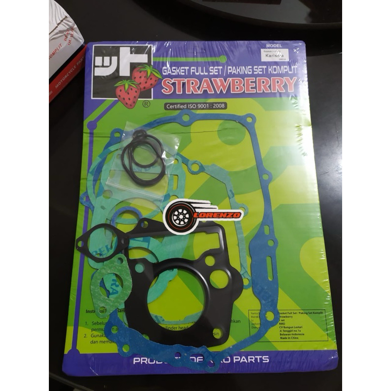 PAKING GASKET FULLSET KARISMA SUPRA X 125 Stawbery