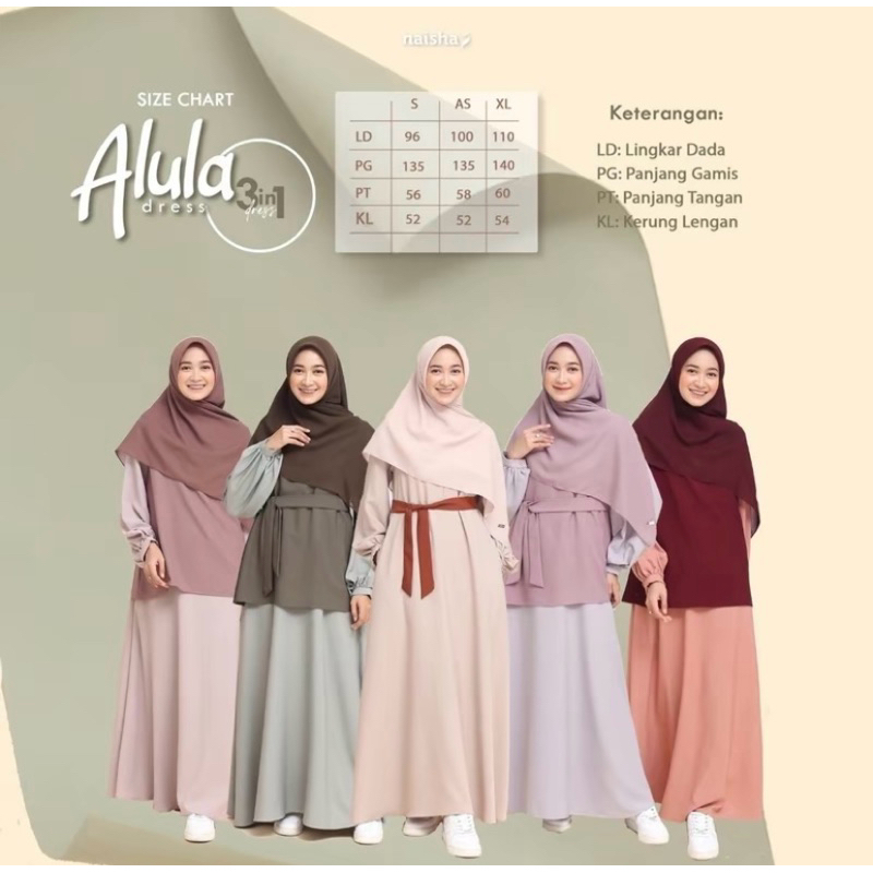 PRELOVED ALULA DRESS 3 IN 1 BY NAISHA