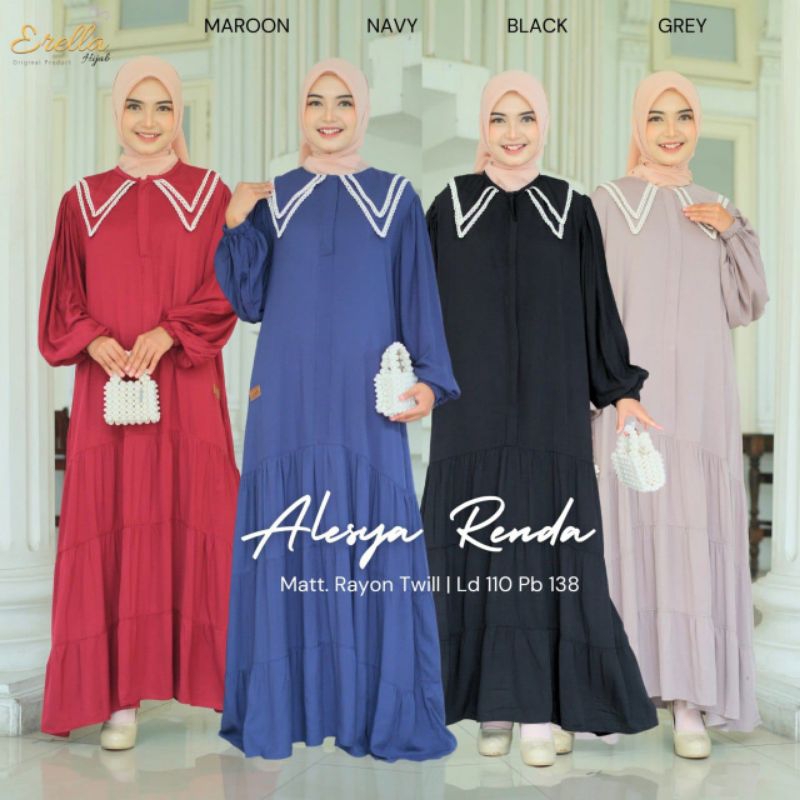 Alesya Renda Gamis by Erella Hijab