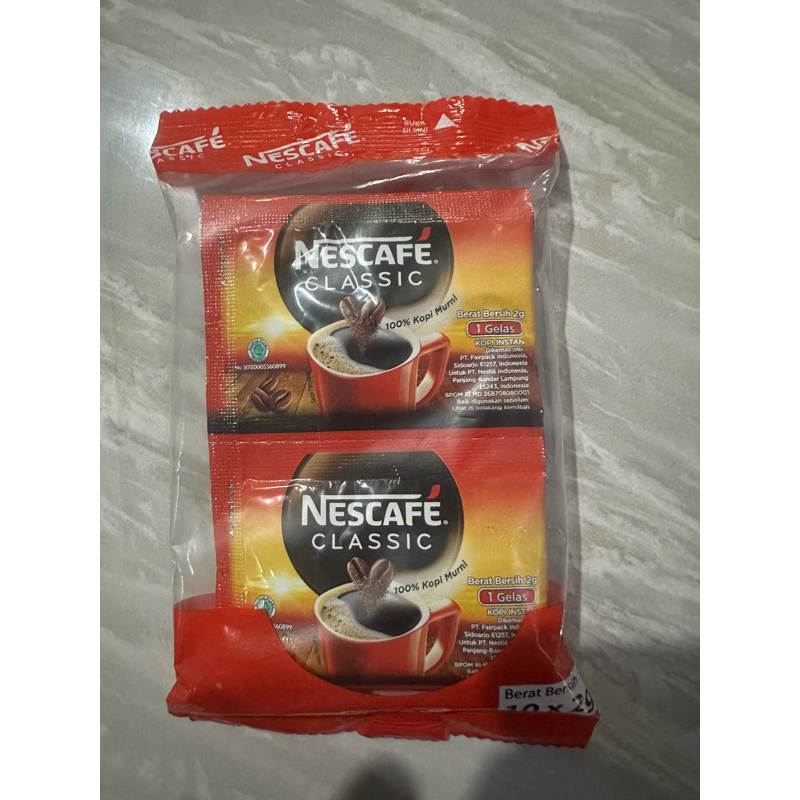 

NESCAFE CLASSIC Sachet 10 x 2 g NESCAFE KOPI MURNI