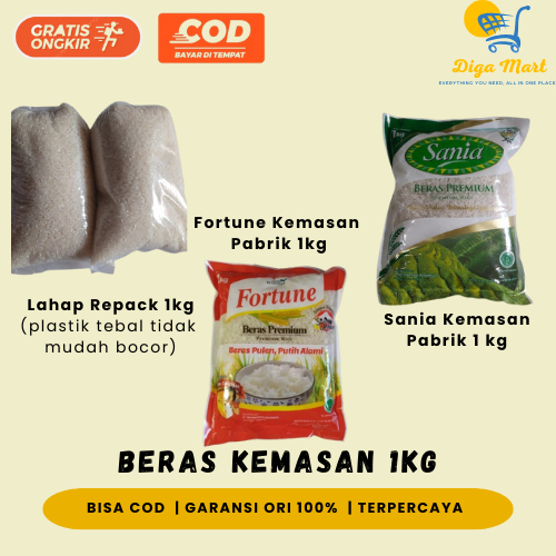 

Beras 1 kg (Sania, Fortune, Lahap)