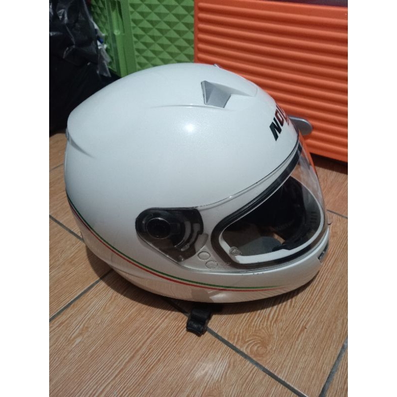 Helm Nolan Ori warna Putih ukuran L