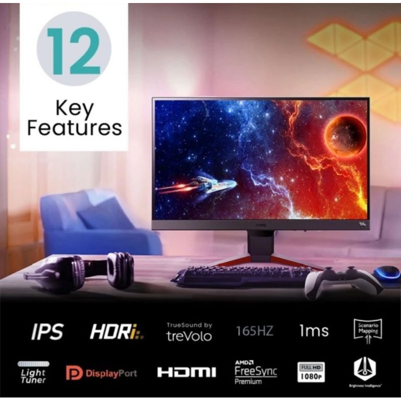 Monitor BENQ LED 24" MOBIUZ EX240 165Hz FHD HDRi IPS