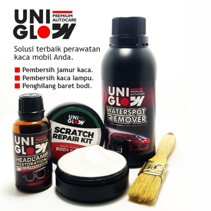 Paket Lengkap Pembersih Jamur & Kaca Lampu Mobil Buram Uniglow
