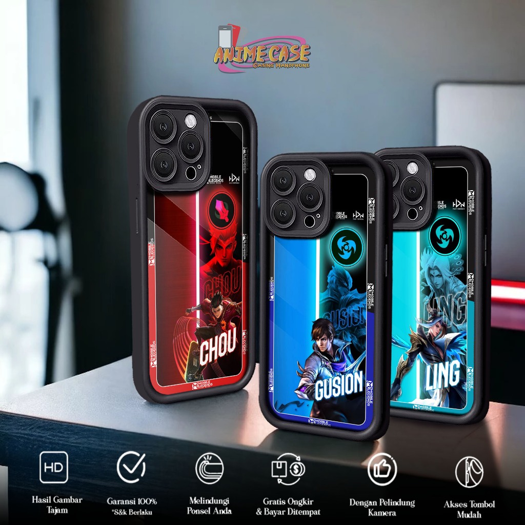 Case POCO M3 PRO M4 M5 M4 PRO 4G Anime Case Motif MLBB Case Hp Glossy Casing Hardcase Softcase Hape